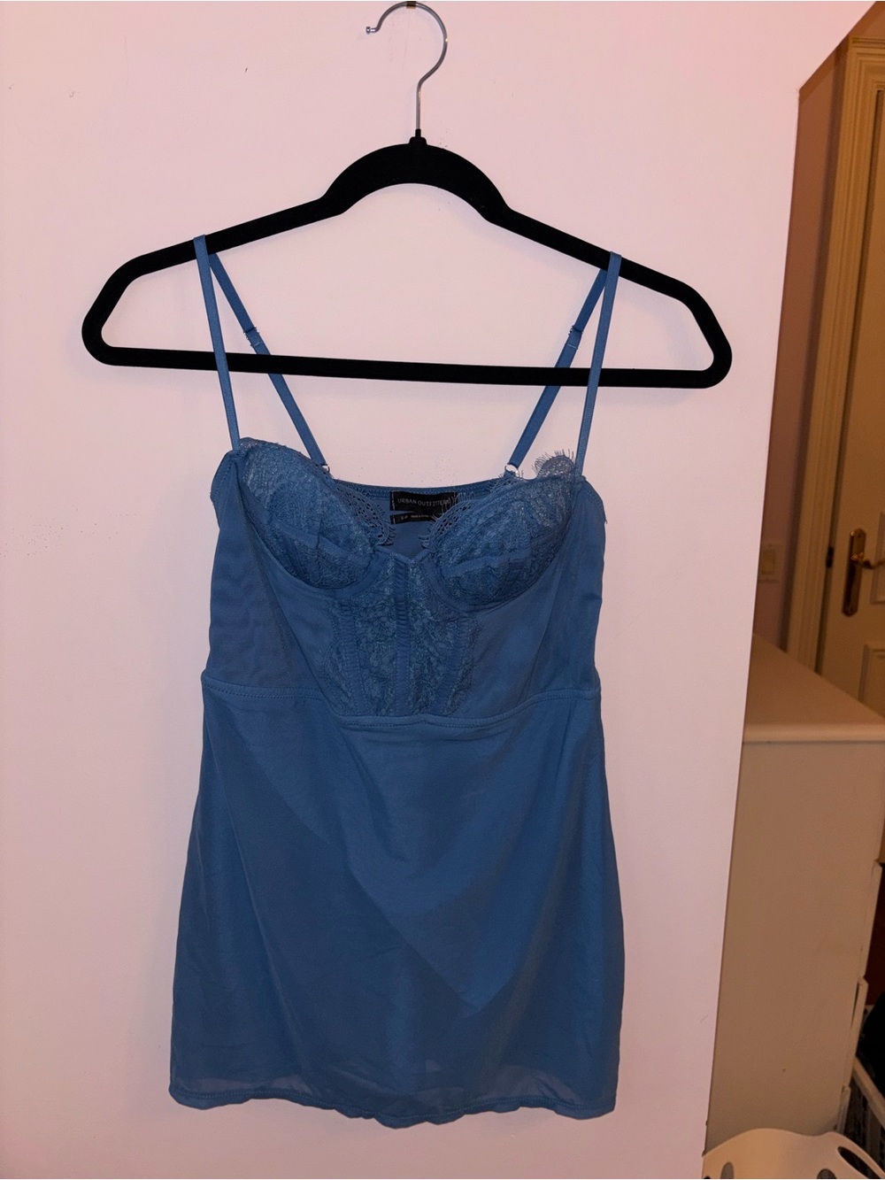 Urban Outfitters Light Blue Lace Slip Dress